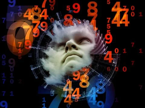 Numbers of the Mind Illustrazione stock