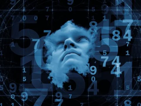 Numbers of the Mind Ilustração Stock