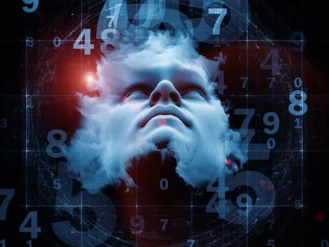 Numbers of the Mind Stock Illustration