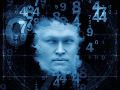 Numbers of the Mind Stock Illustration
