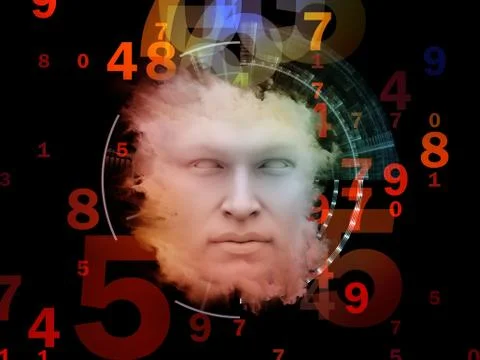 Numbers of the Mind Stock Illustration