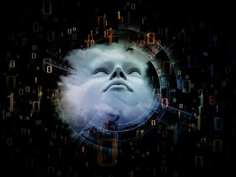 Numbers of the Mind Illustrazione stock