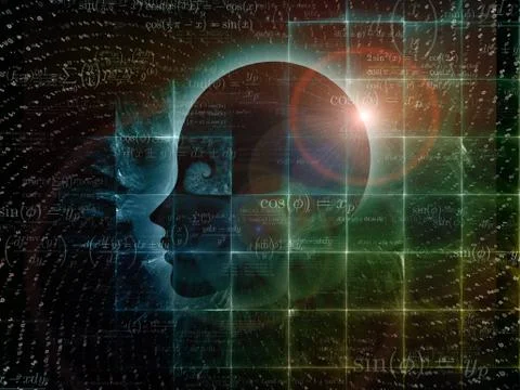 Numbers of the Mind 스톡 일러스트