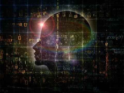 Numbers of the Mind Stock Illustration