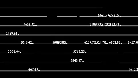 Numbers network Constructed changes move left and right.  Video stock 261937609