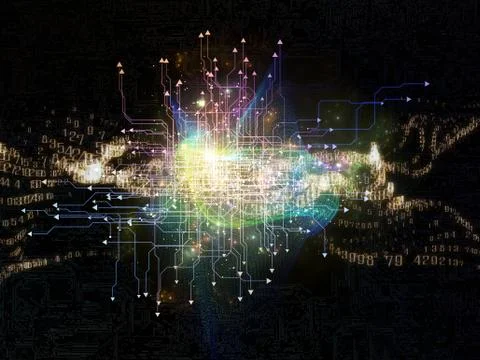 Numbers of Network イラスト素材