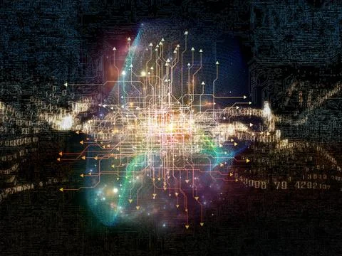 Numbers of Network イラスト素材