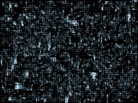 Numbers of the Network Stock Illustration