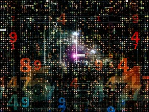 Numbers of Network Illustrazione stock