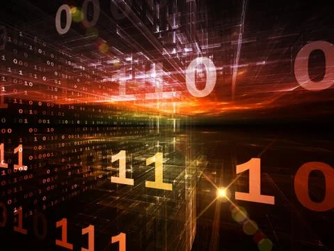 Numbers of Numbers Stock Illustration