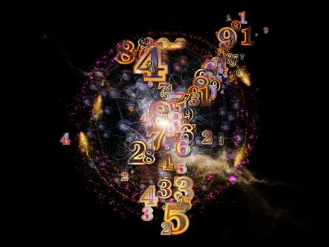 Numbers of Numbers 스톡 일러스트