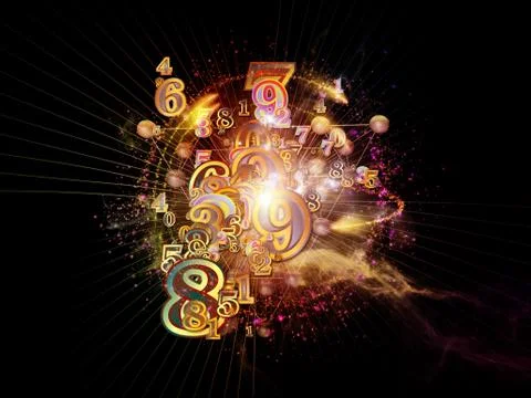 Numbers of Numbers 스톡 일러스트