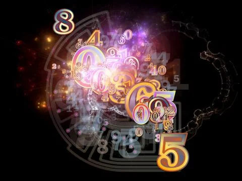 Numbers of Numbers 스톡 일러스트