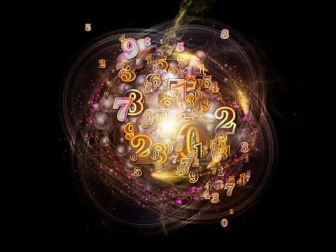 Numbers of Numbers Illustrazione stock
