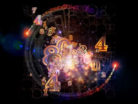 Numbers of Numbers Stock Illustration
