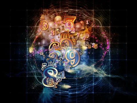 Numbers of Numbers 库存插图