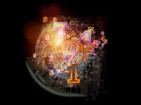 Numbers of Numbers 스톡 일러스트