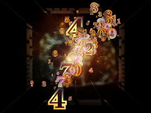 Numbers of Numbers Illustrazione stock