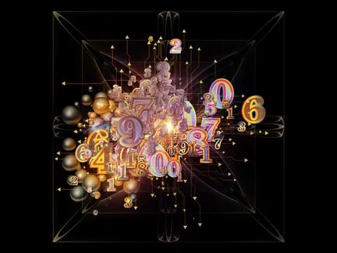 Numbers of Numbers 库存插图