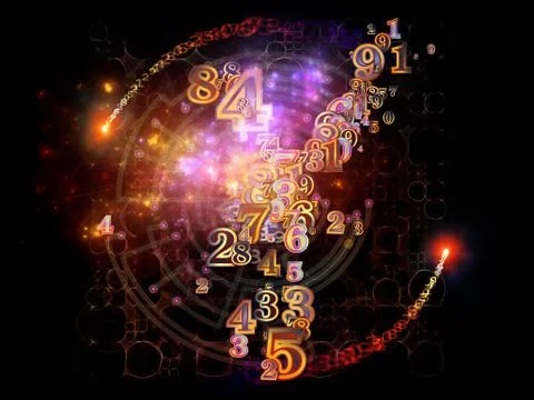 Numbers of Numbers 스톡 일러스트