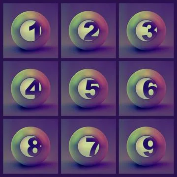 Numbers. Numbers. Usable for different design. Copyright: xZoonar.com/KURK... Stockfoto's