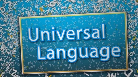 Numbers the Only Universal Language 4K Loop Stock Footage 84189156