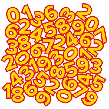 Numbers Pattern Stock Illustration