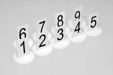 Numbers Foto stock