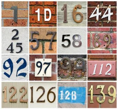Numbers Stock-Fotos
