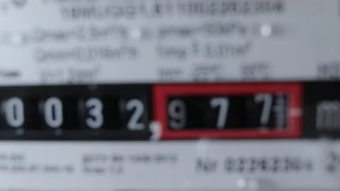 Numbers run on the counter Video stock 125091742