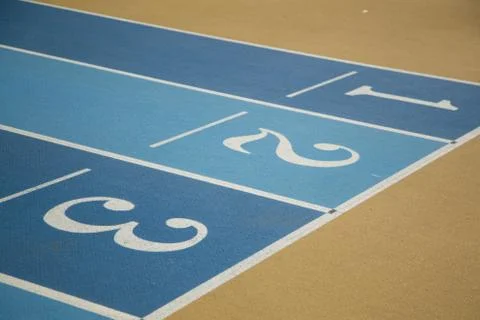 Numbers on running Field Stock Photos