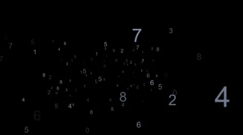 Numbers Running Stock Footage 24817169