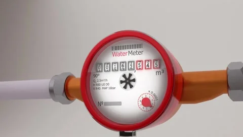 Numbers is running on water counter 库存影片 253172318