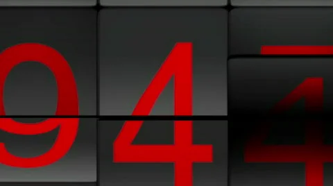 Numbers running - Zoom Out Stock Footage 697783