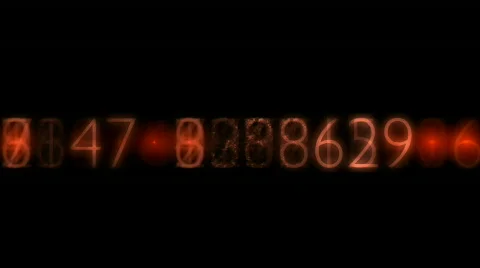 Numbers scrolling across the screen,finance digital tech data background. Stock Footage 776652