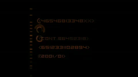 Numbers scrolling across the screen,finance digital tech data background. Stock Footage 776868