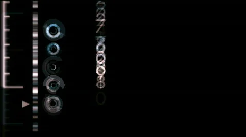 Numbers scrolling across the screen,finance digital tech data background. Stock Footage 776969