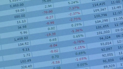 Numbers scrolling Stock Footage 845278