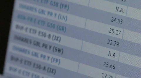 Numbers scrolling Stock Footage 845281