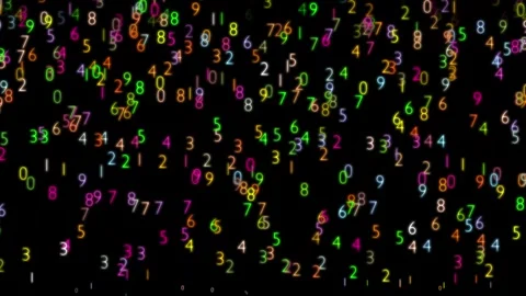 Numbers scrolling up Stock Footage 337765567