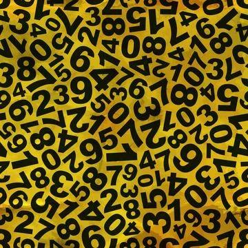 Numbers. Seamless pattern. Numbers. Seamless abstract background. Abstract... Stock Photos