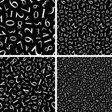 Numbers. Seamless pattern. Vector illustration. Numbers. Seamless pattern.... Foto stock