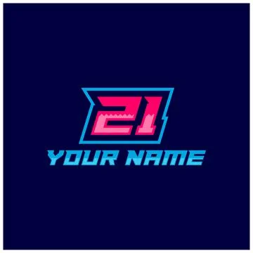 Numbers set logos with fast speed lines. Vector sport style typeface for spor Stock Illustration