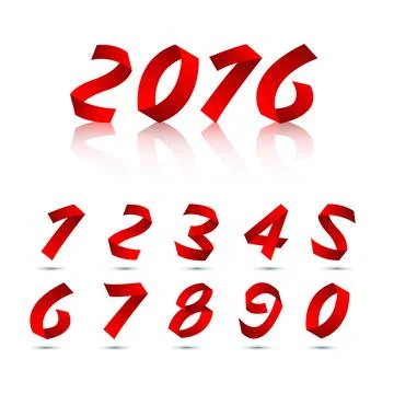 Numbers set. Vector. Stock Illustration