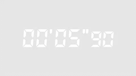 Numbers on a stopwatch counting from 0 to 30 seconds Stock Footage 341498446