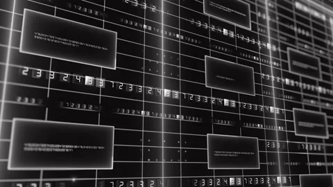 Numbers technology background 4K tint Stock Footage 138537380