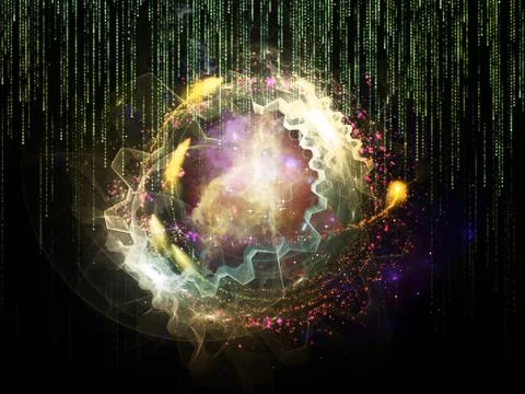 Numbers of Technology Stock Illustration