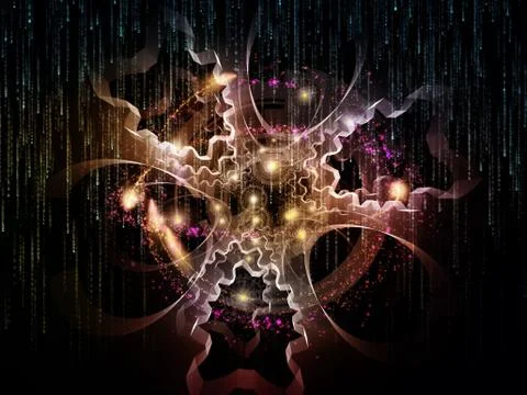 Numbers of Technology Stock Illustration