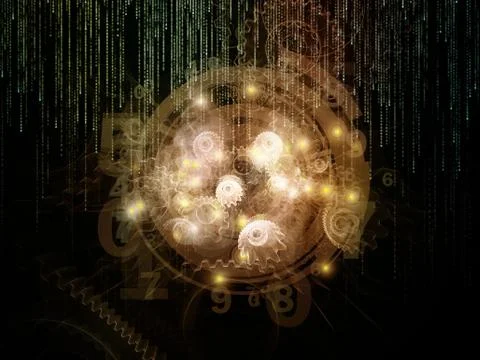 Numbers of Technology Stock Illustration