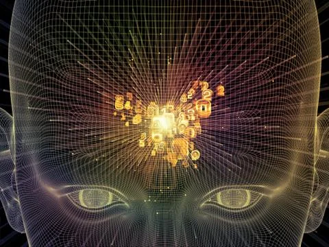 Numbers of thought Stock Illustration